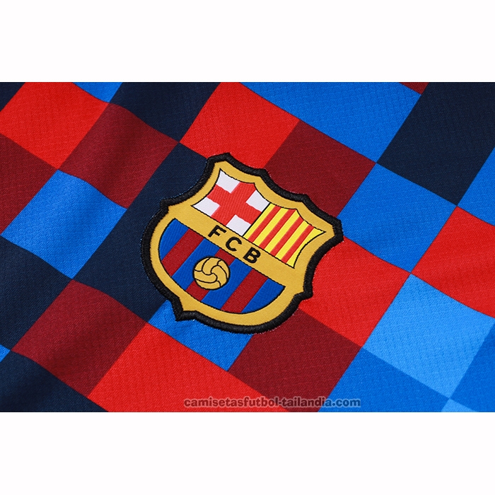 Chandal del Barcelona Manga Corta 26/27 Azul Rojo - Pantalon Corto